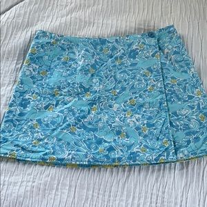 Lilly Pulitzer double sided wrap mini skirt